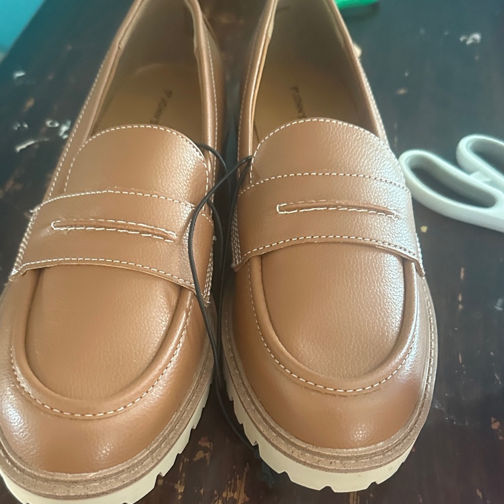 Classic Brown Leather Loafers for Women